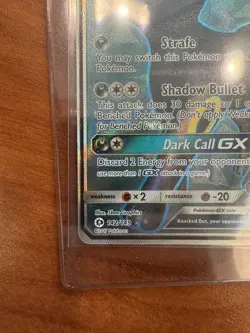 Pokemon Umbreon GX TCG Full Art Holo Card Sun & Moon 142/149 - Image 5
