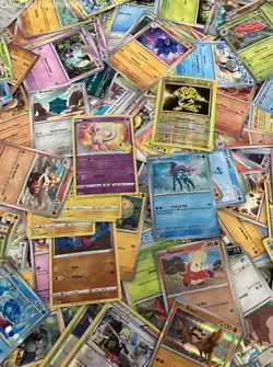 Pokemon TCG Bulk Lot 2 Tins Full of Cards 4lb Collection Holos - Image 2