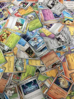 Pokemon TCG Bulk Lot 2 Tins Full of Cards 4lb Collection Holos - Image 3