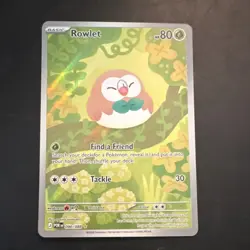 Pokemon TCG Rowlet 090/088 2026 Holo Basic Bird 80 HP 30 Attack English Card - Image 2