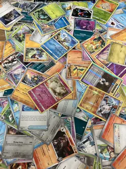 2.5LB Lot of Various Assorted Pokemon Cards TCG CCG in Collectible Box - Image 4