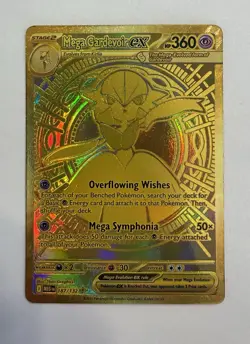 Pokemon MEGA Evolutions: Mega Gardevoir EX 187/132 English Gold Hyper Rare Card - Image 5