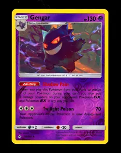2019 Pokemon GENGAR Unbroken Bonds REVERSE HOLO Rare Sun & Moon Set Card 70/214 - Image 1