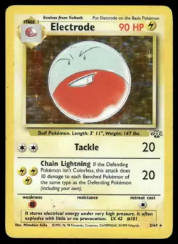 Pokemon Cards Electrode 2/64 Jungle Holo Rare MP - Image 1