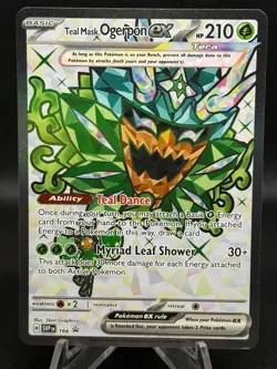 Teal Mask Ogerpon ex Holo Ultra Rare SV: Scarlet & Violet Promo Cards 166 NM - Image 1