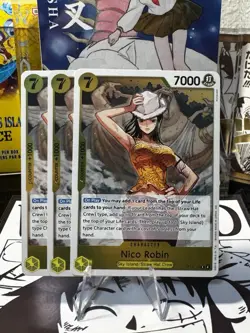 Nico Robin (OP15-109) OP15-109 Adventure on Kami's Island Foil 3 Cards Bundle - Image 1