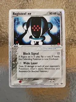 Pokemon TCG Registeel EX Ultra-Rare Card 100/106 Emerald - Image 1