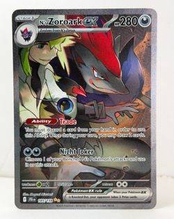 Pokemon TCG Sv09 Journey Together N's Zoroark ex 185/159 SIR Holo Full Art - Image 1