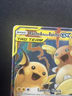 Raichu & Alolan Raichu GX - 54/236 - Unified Minds - English Pokemon Card - Image 3