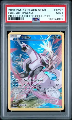 2016 POKEMON XY BLACK STAR PROMO #XY75 FULL ART/PALKIA PSA 9 - Image 1