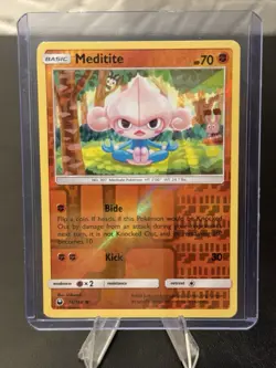 Pokemon - Meditite - 76/168 - Reverse Holo - Celestial Storm - NM/M - Image 1