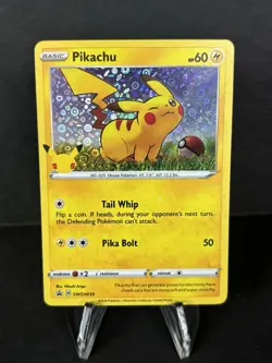 Pikachu SWSH039 General Mills Promo 2020 Holo Rare Holo Pokemon TCG Card - Image 1