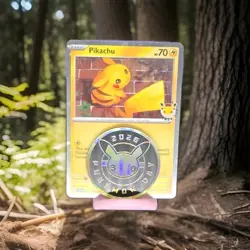 Pikachu 051 /162 Stamped 2026 Pokemon Day 30 Promo TCG With Coin - Image 1