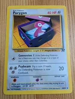 Porygon 48/82 - Team Rocket - PTCG - LP WOTC Vintage Pokemon - Image 1