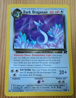Pokemon TCG Dark Dragonair #33/82 Team Rocket Non Holo Vintage 1999-2000 WOTC - Image 1