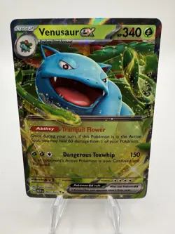 Pokemon TCG Venusaur EX 003/165 Sv: Scarlet & Violet 151 Double Rare Holo - Image 1