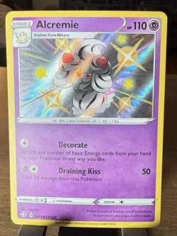 Pokemon Alcremie SV058/SV122 Shining Fates Shiny Holo English - NM - Image 1