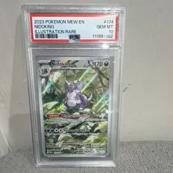 Pokemon TCG Nidoking 174/165 SV 151 Illustration Rare Holo EN PSA 10 2023 - Image 1