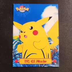 TV2 # 25 Pikachu Non Holo TOPPS TV Animation Edition POKEMON Card - Image 1