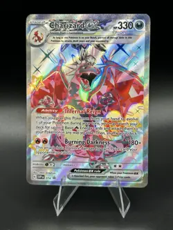 Pokemon Charizard ex 074 Promo SVP Holo English Scarlet and Violet Black Promo - Image 1