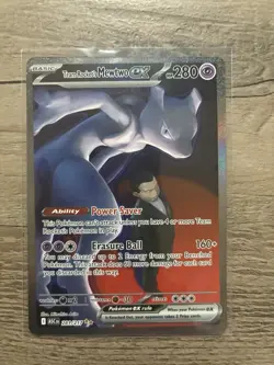Pokemon Team Rocket's Mewtwo EX SIR Ascended Heroes 281/217 - Image 1