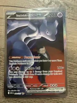 Pokemon Team Rocket's Mewtwo EX SIR Ascended Heroes 281/217 - Image 3