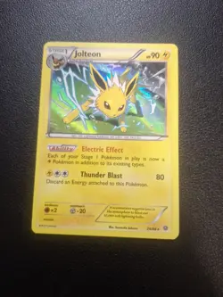 Pokemon TCG Jolteon 26/98 XY - Ancient Origins Holo Lightly Played - Image 1