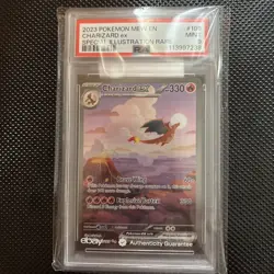 Charizard ex #199/165 151 Mew PSA 9 Pokemon Card - Image 1