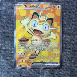 Meowth EX 107/088 Pokemon TCG NEW PERFECT ORDER FULL ART NM *Same Day Shipping - Image 1