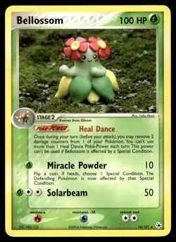 EX-NM Hidden Legends Bellossom Rare 16/101 2004 Pokemon TCG - Image 1