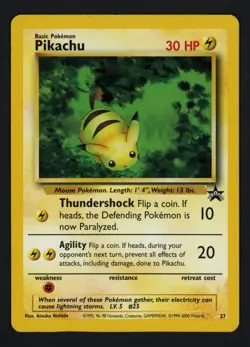 Pikachu 27 WoTC Promo Promo Pokemon TCG - Image 1