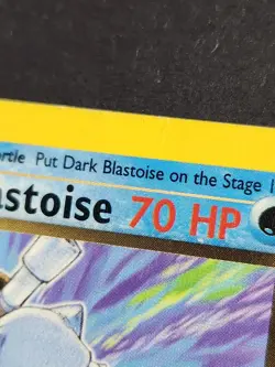 Dark Blastoise 20/82 1st Edition Team Rocket Rare Pokemon TCG - Image 4