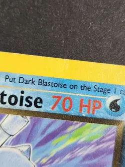 Dark Blastoise 20/82 1st Edition Team Rocket Rare Pokemon TCG - Image 5