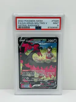🔥2022 Pokemon GALARIAN MOLTRES V #TG20 Astral Radiance PSA 9 Mint!🔥 - Image 1