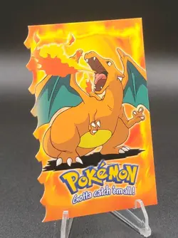 🔥 CHARIZARD ~ 1999 Topps Pokemon #06 ~ Blue Logo 1st Print Run 🔥 - Image 2