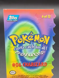 🔥 CHARIZARD ~ 1999 Topps Pokemon #06 ~ Blue Logo 1st Print Run 🔥 - Image 3