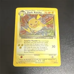 Pokemon TCG Dark Raichu Legendary Collection 7/110 Holo Rare 70 HP 2002 English - Image 1