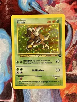 Pokemon TCG Pinsir Jungle 9/64 Holo Unlimited Holo Rare LP/MP - Image 1