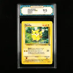 TQG 9.5 Mint+ 1999 Pokemon ENG Pikachu #60/64 C - Image 1