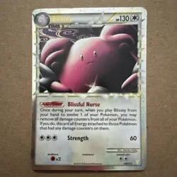 Blissey 106/123 Prime Holo Ultra Rare Pokemon HeartGold SoulSilver HGSS 2010 - Image 1