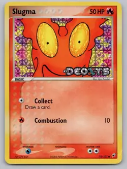Slugma 74/107 Common Deoxys Pokemon Reverse Holo HP - Image 1