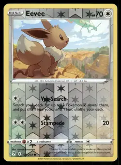 Eevee 125/203 Common Evolving Skies Pokemon Reverse Holo Near Mint - Image 1