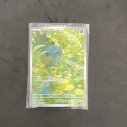 Pokemon TCG SV 151 Bulbasaur 166/165 Illustration Rare Holo 70 HP English - Image 1