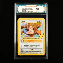 TQG 10 GEM MINT 1995-2000 Pokemon ENG Cleffa #SWSH-CB 20/111 Holo - Image 1