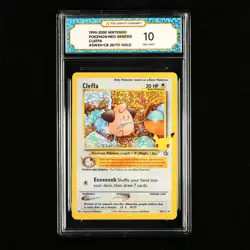 TQG 10 GEM MINT 1995-2000 Pokemon ENG Cleffa #SWSH-CB 20/111 Holo - Image 2