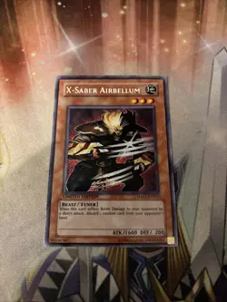 Yugioh X-Saber Airbellum HA01-EN011 Secret Rare LP - Image 1