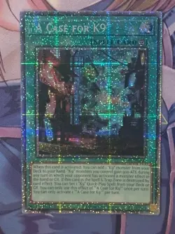 Yugioh "A Case for K9" Starlight Rare JUSH-EN040 Justice Hunters 1st Ed NM - Image 1
