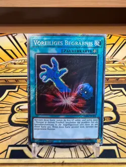 Yugioh Voreiliges Begrabnis RA03-DE103 Platinum Secret Rare - Image 1