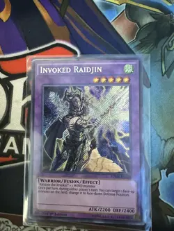 Yu-Gi-Oh! TCG Invoked Raidjin Fusion Enforcers FUEN-EN028 1st Edition Secret... - Image 1