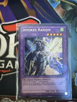Yu-Gi-Oh! TCG Invoked Raidjin Fusion Enforcers FUEN-EN028 1st Edition Secret... - Image 2